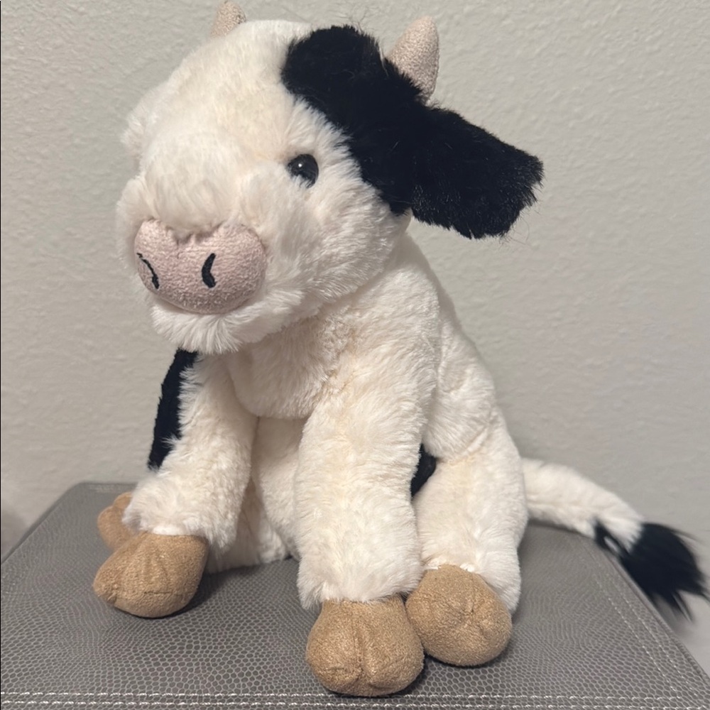Jellycat Small Carey Calf black and white Adorable Plush Cow Toy